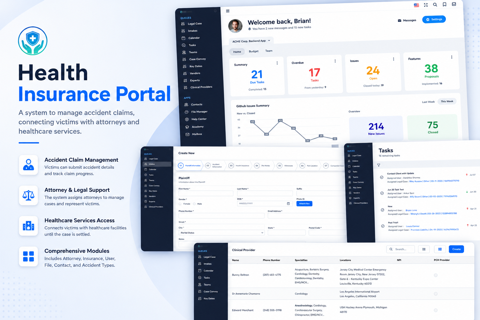 Health Insurance Portal preview